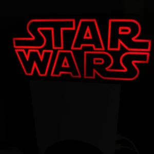 Devotech Star Wars LED ışıklı masa lambası kırmızı renk