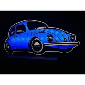 Devotech Vosvos Araba Led Işıklı Lightbox Masa Lambası Ve Gece Lambası