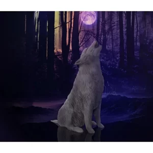 Devotech Dekoratif masa üstü kurt biblo ve figür 2 adet