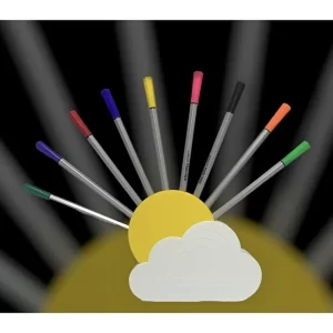 Devotech Bulut ve Güneş Temalı Kalemlik ve Kalemlik Seti Masaüstü Organizer