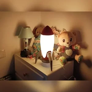 Devotech LED Roket Gece Lambası Çocuk Odası Gece Işığıve Masa Lambası