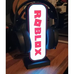 Devotech Roblox LED Işıklı Oyuncu Kulaklık Standı ve Masa Üstü Kulaklık Tutucu