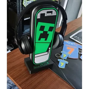 Devotech Minecraft Led Işıklı Kulaklık Standı Ve Kulaklık Tutucu