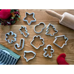 Devotech 8'li Yılbaşı Kurabiye Kalıbı Seti - Yeni Yıl Tema - Kurabiye Kesici Kalıplar